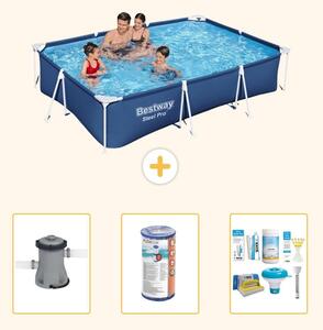 Bestway Steel Pro, piscina rettangolare - 300x201x66 cm - 4 pezzi - Modello S22726
