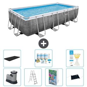 Bestway Power Steel, piscina rettangolare - 549x274x122 cm - 6 pezzi, modello S632
