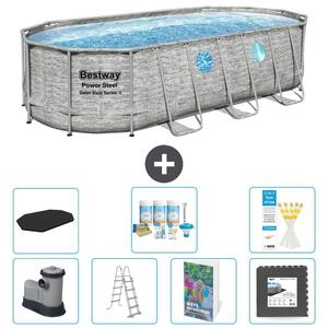 Bestway Power Steel, piscina ovale - 549x274x122 cm - composta da 6 parti, modello S581
