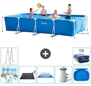 Piscina fuori terra rettangolare - 450x220x84 cm - 8 pezzi - Modello S20078