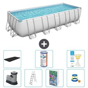 Bestway Power Steel, piscina rettangolare - 640x274x132 cm - composta da 6 parti, modello S541
