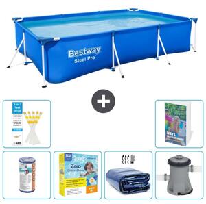 Bestway Steel Pro, piscina rettangolare - 300x201x66 cm - 5 pezzi, modello S50