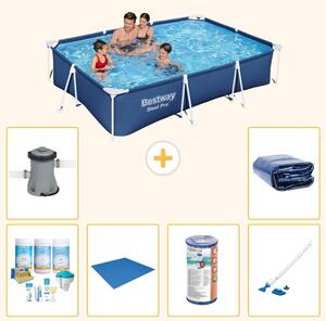 Bestway Steel Pro, piscina rettangolare - 300x201x66 cm - 7 pezzi - Modello S21556