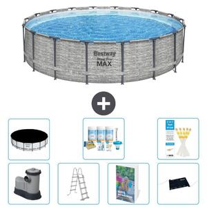 Bestway Steel Pro MAX, piscina in acciaio, forma rotonda - 549x122 cm - 6 pezzi, modello S632