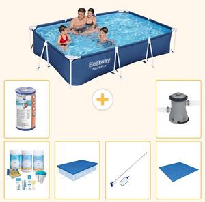 Bestway Steel Pro, piscina rettangolare - 300x201x66 cm - 7 pezzi - Modello S21547