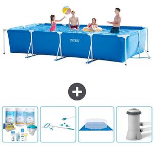 Piscina fuori terra rettangolare - 450x220x84 cm - composta da 5 elementi - modello S20848