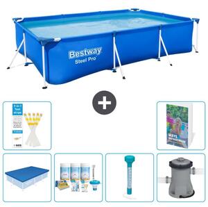Bestway Steel Pro, piscina rettangolare - 300x201x66 cm - 5 pezzi, modello S52