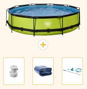 Piscina gonfiabile rettangolare - 360x76 cm - 4 pezzi - Modello SCB90
