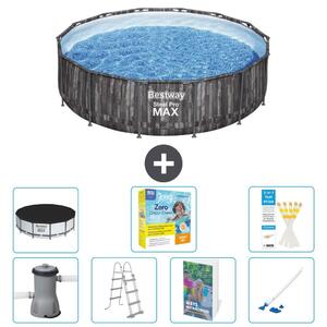 Piscina gonfiabile Bestway Steel Pro MAX, rotonda, 427x107 cm, composta da 6 parti, modello S544