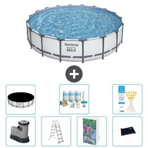 Bestway Steel Pro MAX, piscina in acciaio, forma rotonda - 549x122 cm - 6 pezzi, modello S632