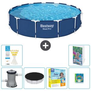 Piscina gonfiabile Bestway Steel Pro, rotonda, dimensioni 396x84 cm, composta da 5 parti, modello S231