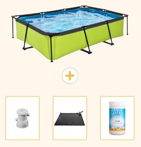 Piscina fuori terra rettangolare - 300x200x65 cm - 4 pezzi - Modello SCB80