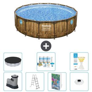 Bestway Power Steel, piscina rotonda - 488x122 cm - composta da 6 parti, modello S576