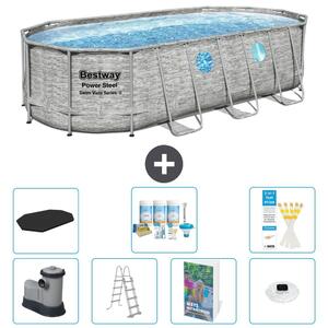 Bestway Power Steel, piscina ovale - 549x274x122 cm - composta da 6 parti, modello S576