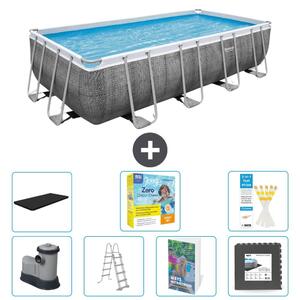 Bestway Power Steel, piscina rettangolare - 549x274x122 cm - 6 pezzi, modello S607