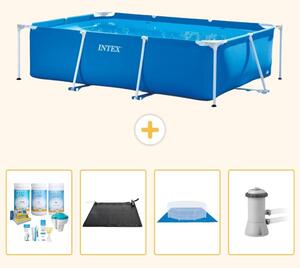 Piscina fuori terra rettangolare - 300x200x75 cm - 5 pezzi - Modello S20836