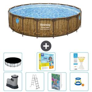 Bestway Power Steel, piscina rotonda - 549x122 cm - composta da 6 parti, modello S529