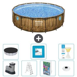 Bestway Power Steel, piscina rotonda - 488x122 cm - composta da 6 parti, modello S674