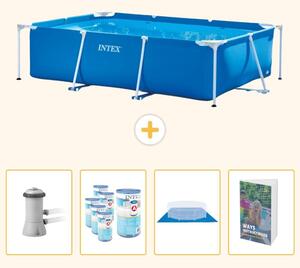 Piscina fuori terra rettangolare - 300x200x75 cm - 5 pezzi - Modello SCB119