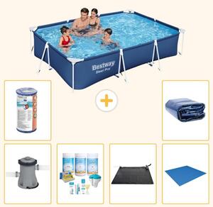 Bestway Steel Pro, piscina rettangolare - 300x201x66 cm - 7 pezzi - Modello S21570