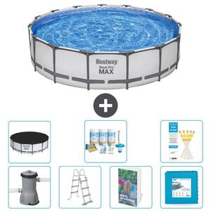 Piscina gonfiabile Bestway Steel Pro MAX, rotonda, 457x122 cm, composta da 6 parti, modello S536