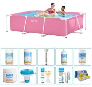 Piscina fuori terra rettangolare - 220x150x60 cm - 11 pezzi - Modello S43236