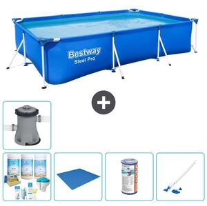 Bestway Steel Pro, piscina rettangolare - 300x201x66 cm - 6 pezzi - Modello S22081