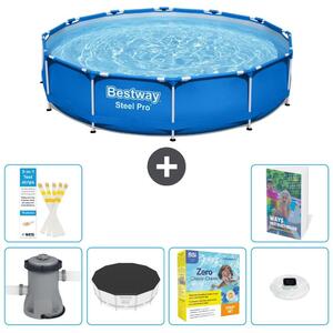 Piscina gonfiabile Bestway Steel Pro, rotonda, dimensioni 366x76 cm, composta da 5 parti, modello S178