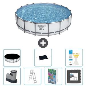 Piscina gonfiabile Bestway Steel Pro MAX, rotonda, 549x122 cm, composta da 6 parti, modello S543