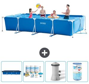 Piscina fuori terra rettangolare - 450x220x84 cm - 5 pezzi - Modello S40242