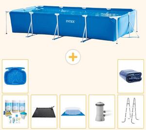 Piscina fuori terra rettangolare - 450x220x84 cm - 8 pezzi - Modello S20078