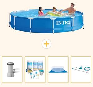 Piscina autoportante rettangolare - 366x76 cm - 5 pezzi - Modello S21027