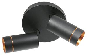 Steinhauer - faretto - DownLume - nero - metallo - Ø 25cm - GU10 - 4858ZW