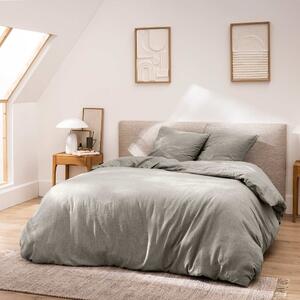 Set copripiumino e federa grigio in cotone per letto matrimoniale/per letto esteso 3 pezzi 240x220 cm Meline – douceur d'intérieur