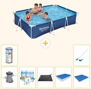Bestway Steel Pro, piscina rettangolare - 300x201x66 cm - 8 pezzi - Modello S21561