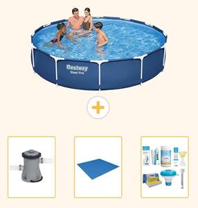 Bestway Steel Pro, piscina in acciaio, rotonda - 366x76 cm - 4 pezzi, modello S22311