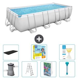 Bestway Power Steel, piscina rettangolare - 488x244x122 cm - composta da 6 parti, modello S532