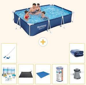 Bestway Steel Pro, piscina rettangolare - 300x201x66 cm - 8 pezzi - Modello S22251