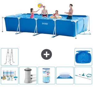 Piscina fuori terra rettangolare - 450x220x84 cm - 8 pezzi - Modello S30279