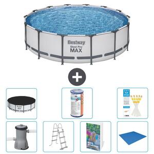 Piscina gonfiabile Bestway Steel Pro MAX, rotonda, 427x122 cm, composta da 6 parti, modello S594