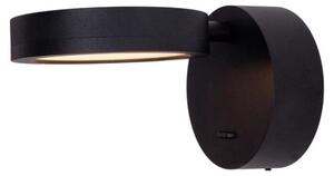 Applique a LED IBIZA nera 6W, bianco caldo, 335 lm, metallo, dimensioni: 9x10x3,1 cm, IP20, Maxlight