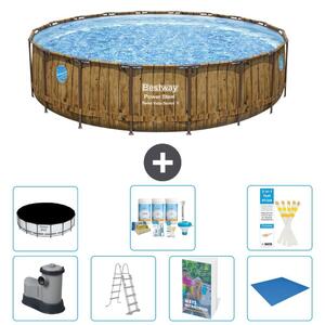 Bestway Power Steel, piscina rotonda - 549x122 cm - composta da 6 parti, modello S599