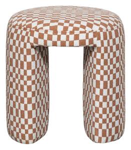 Sgabello arancione imbottito Charlie – WOOOD