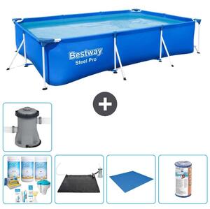 Bestway Steel Pro, piscina rettangolare - 300x201x66 cm - 6 pezzi - Modello S22079