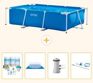 Piscina fuori terra rettangolare - 300x200x75 cm - composta da 5 elementi - modello S20837