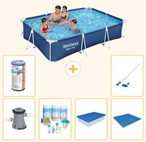 Bestway Steel Pro, piscina rettangolare - 300x201x66 cm - 7 pezzi - Modello S21564
