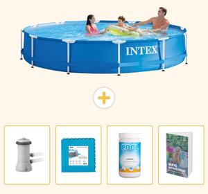 Piscina autoportante rettangolare - 366x76 cm - 5 pezzi - SCB114