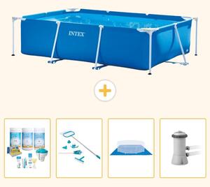 Piscina fuori terra rettangolare - 300x200x75 cm - 5 pezzi - Modello S20838
