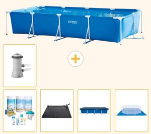 Piscina fuori terra rettangolare - 450x220x84 cm - composta da 6 elementi - modello S21131