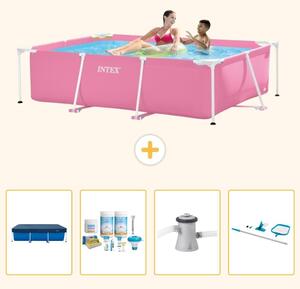 Piscina fuori terra rettangolare - 220x150x60 cm - 5 pezzi - Modello SCB7